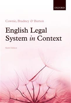 180-day rental: English Legal System in Context 6e