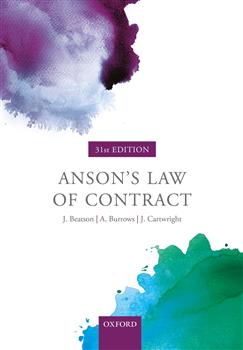 180-day rental: Anson's Law of Contract