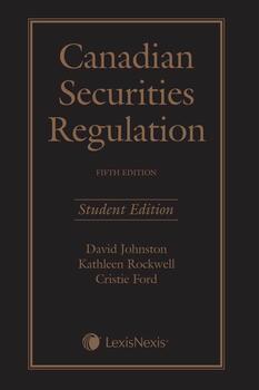 Canadian Securities Regulation, 5th Edition – Student Edition