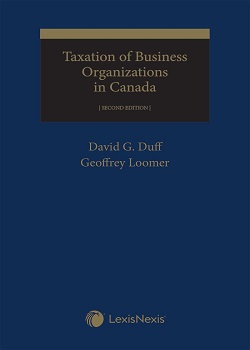 Taxation of Business Organizations in Canada, 2nd Edition