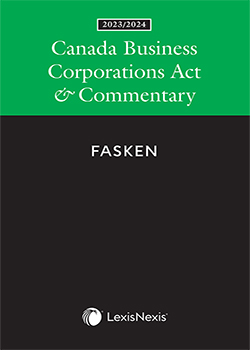 Canada Business Corporations Act & Commentary, 2023/2024 Edition