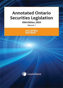 Annotated Ontario Securities Legislation, 59th Edition, 2024 (2 Volumes)
